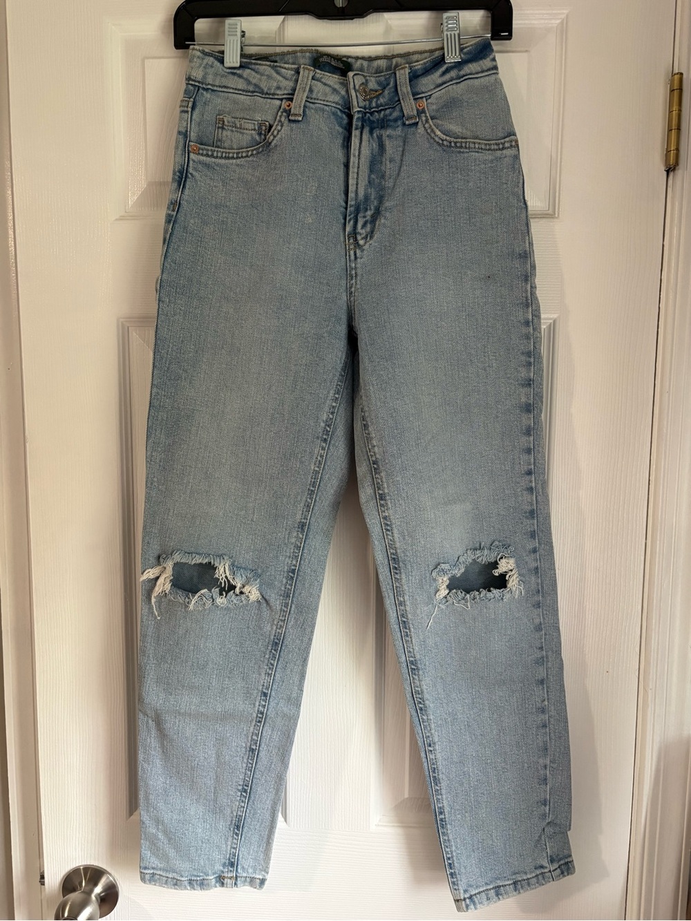wild fable Light Blue Boyfriend Jeans with Knee Rips